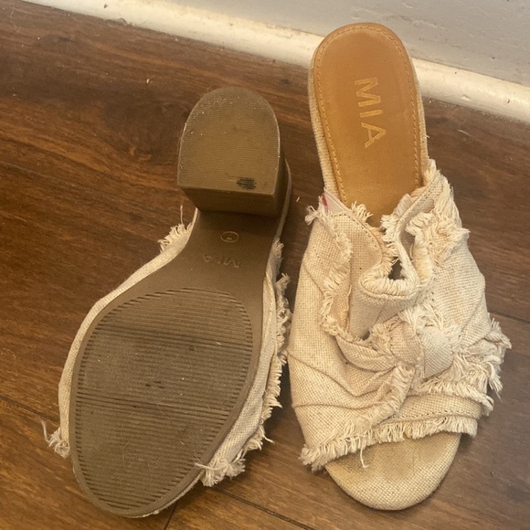 Canvas bow chunky heels - Picture 3 of 3